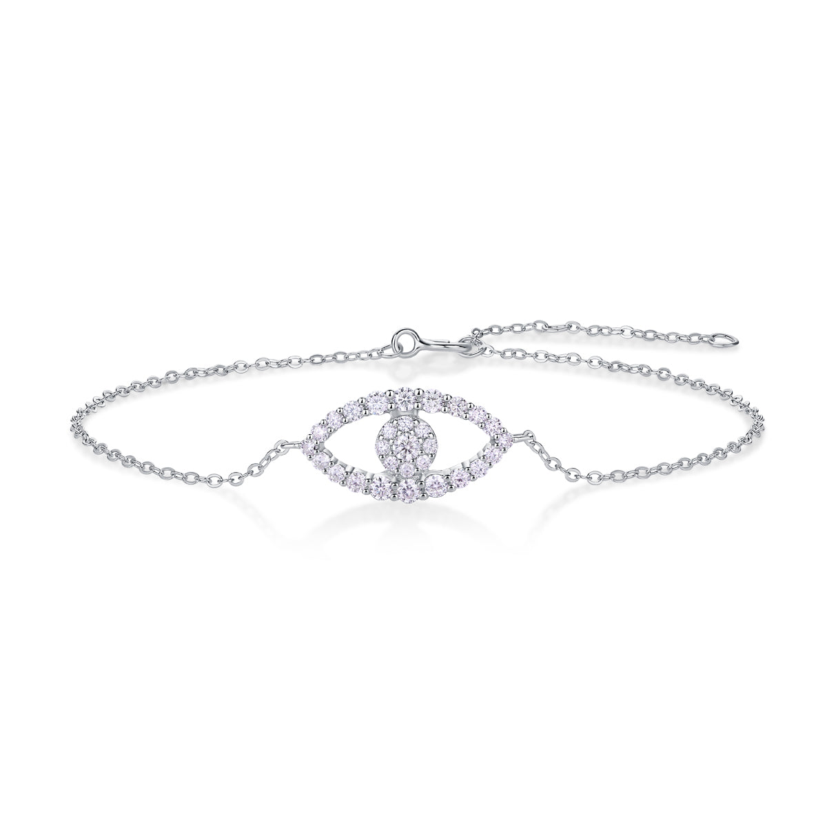Wishing Elf Luxury Fashion Mosan Diamond S925 Silver Bracelet
