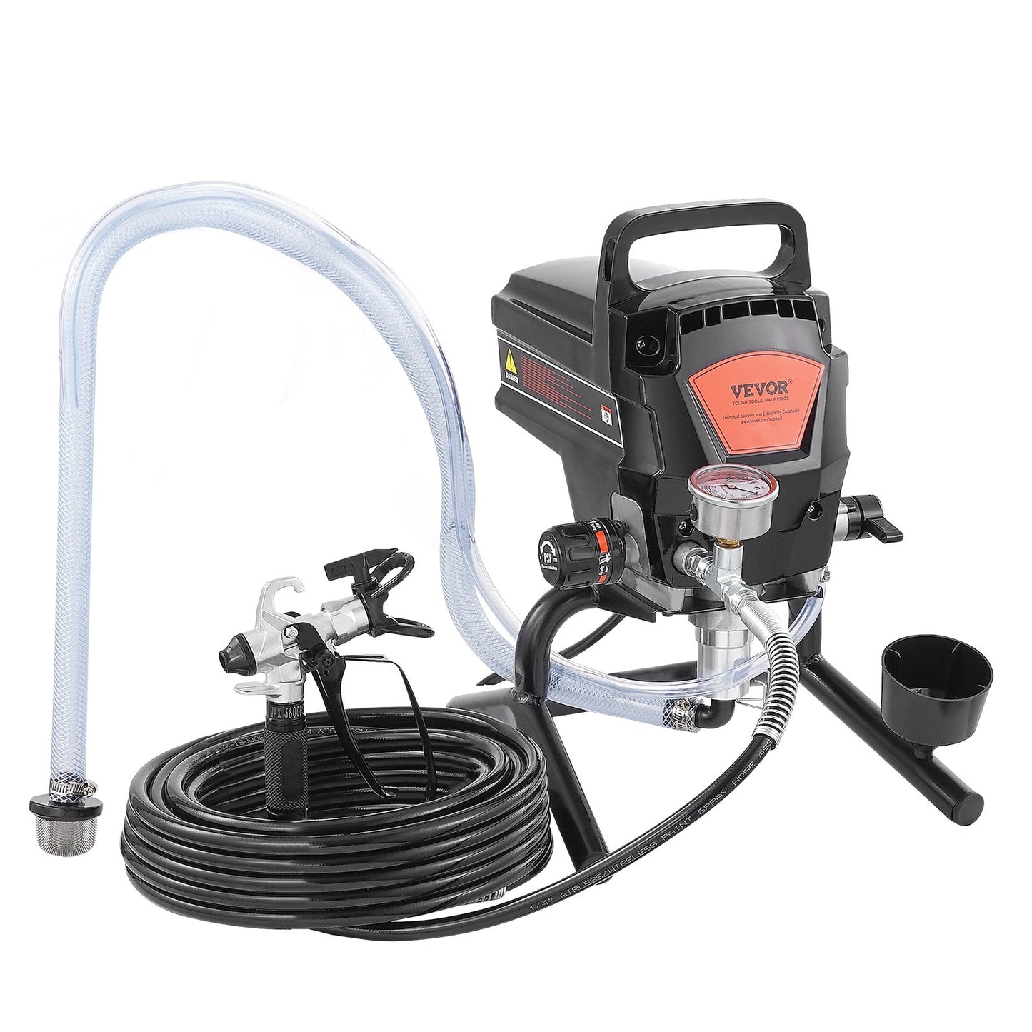 950W Stand Airless Paint Sprayer, 3000PSI High Efficiency Electric Airless Sprayer, Handheld Paint Sprayers For Home Interior And Exterior Furniture And Fences, Fine And Even Painting Effect