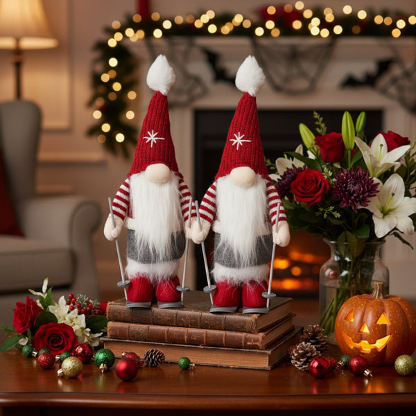 2PCS Set Christmas Gnomes Holiday Decor Cute Tabletop Ornaments For Party Gifts & Home Display FBA Shipment