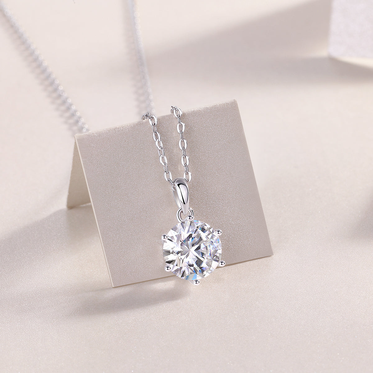 1Refreshing Breeze Dancing Luxurious Fashion Diamond Pendant Necklace Set With Mosan Diamond Silver Ornaments Prohibit TikTok sales
