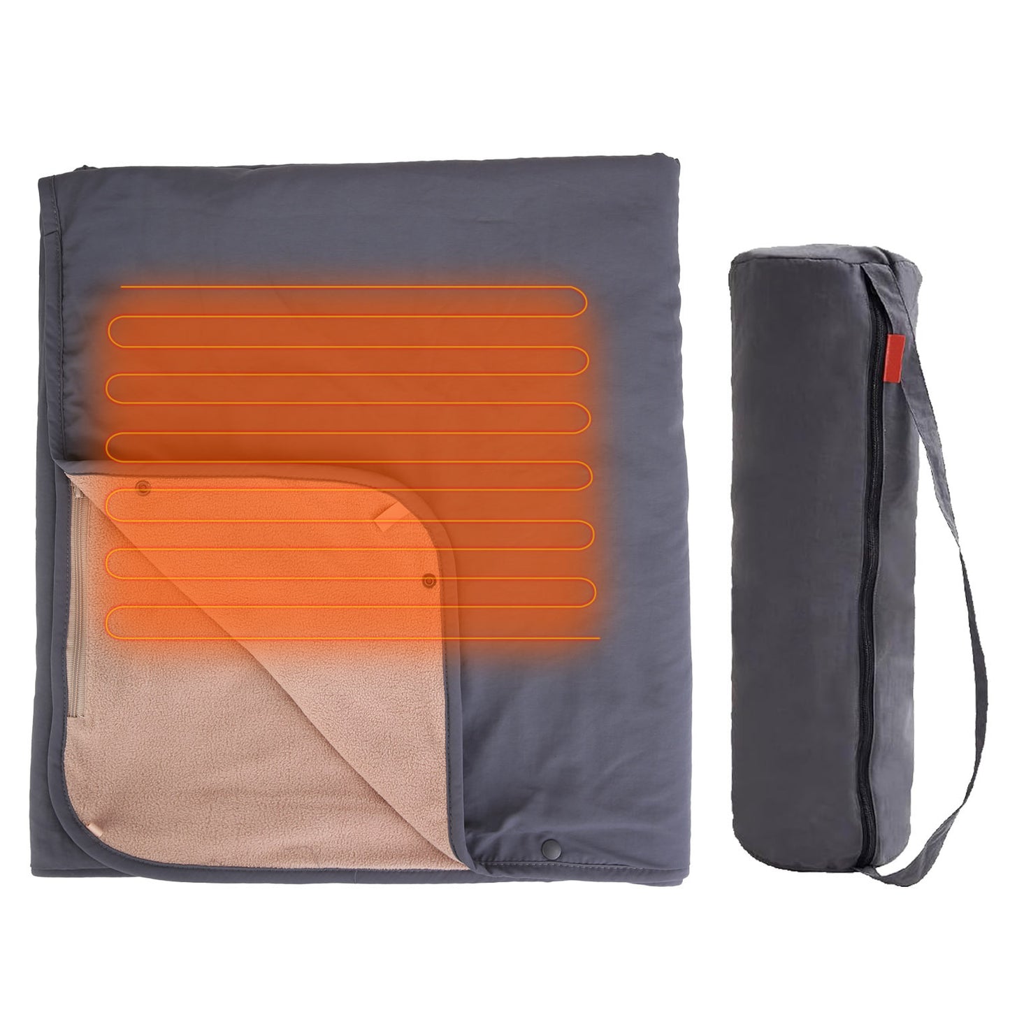 1Pc 53.5x37.8in Electric Heated Throw Full Body Heated Shawl Indoor Outdoor Heated Blanket With 3 Heating Levels 2Hrs Auto Off Machine Washable Waterproof
