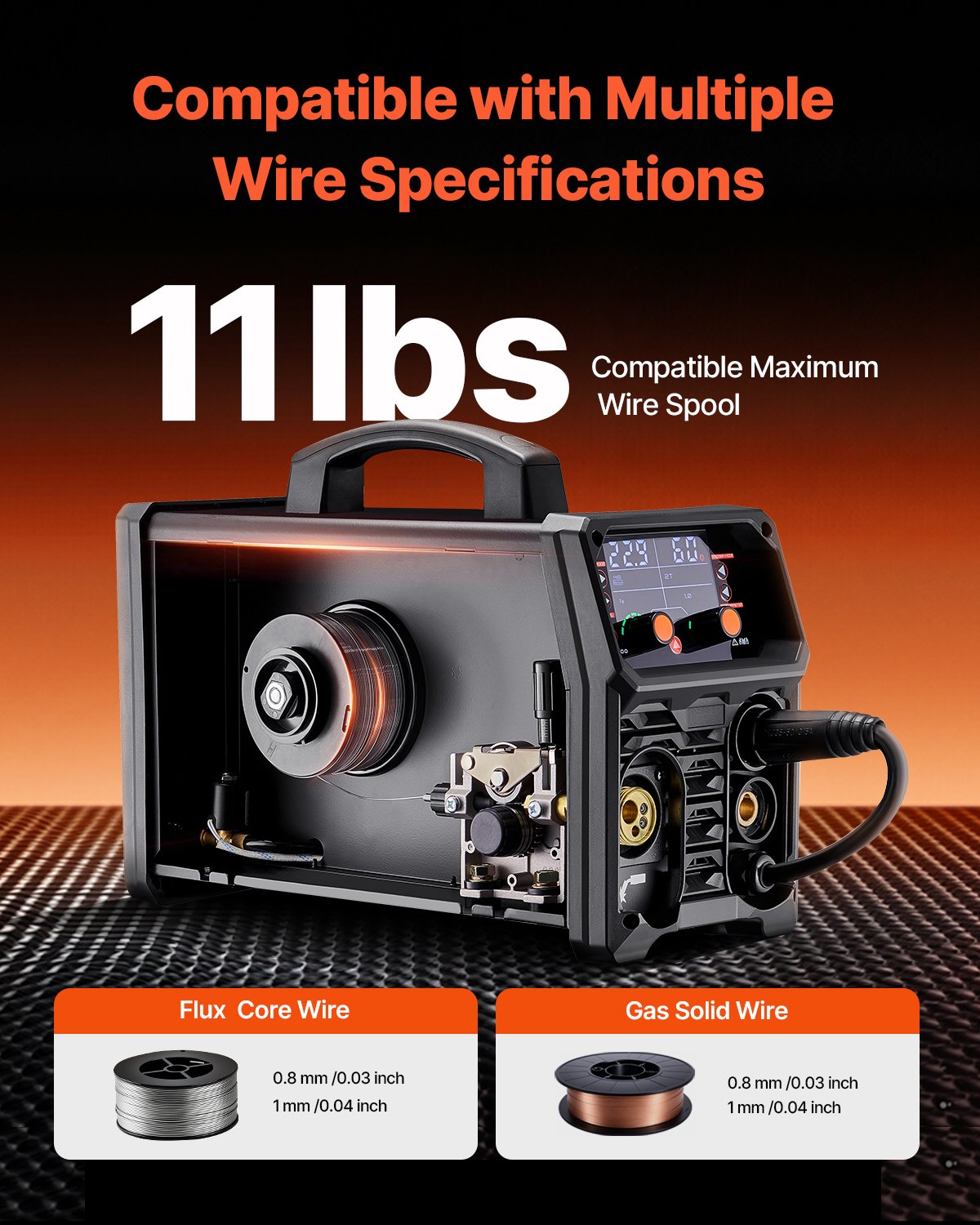 MIG Welder 200Amps Welding Machine 4-in-1 Gas MIG Flux Core MIG Stick Lift TIG