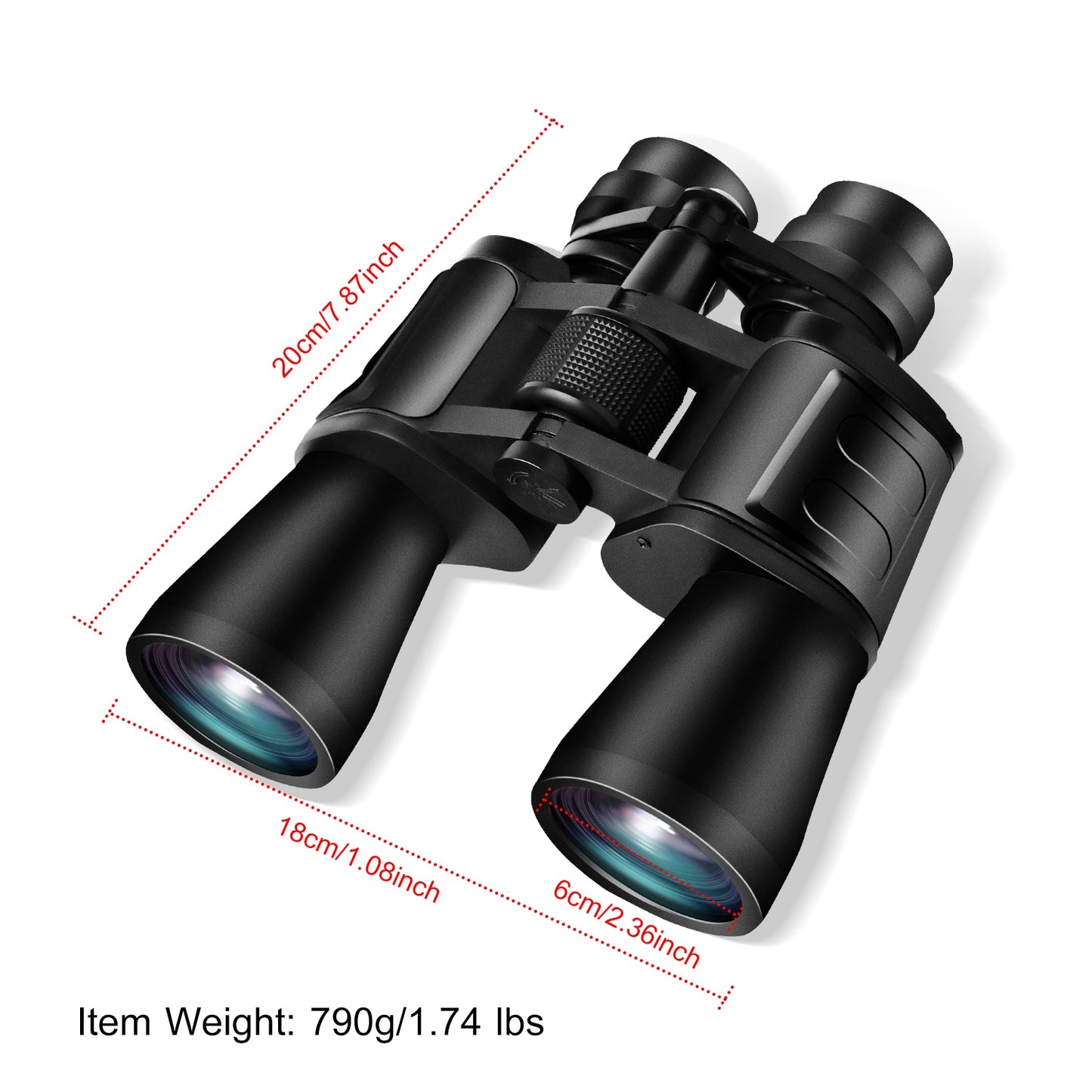 1Pc Portable Zoom Binoculars With FMC Lens Low Light Night Vision For Bird Watching Hunting Sports Events Concerts Adults Kids