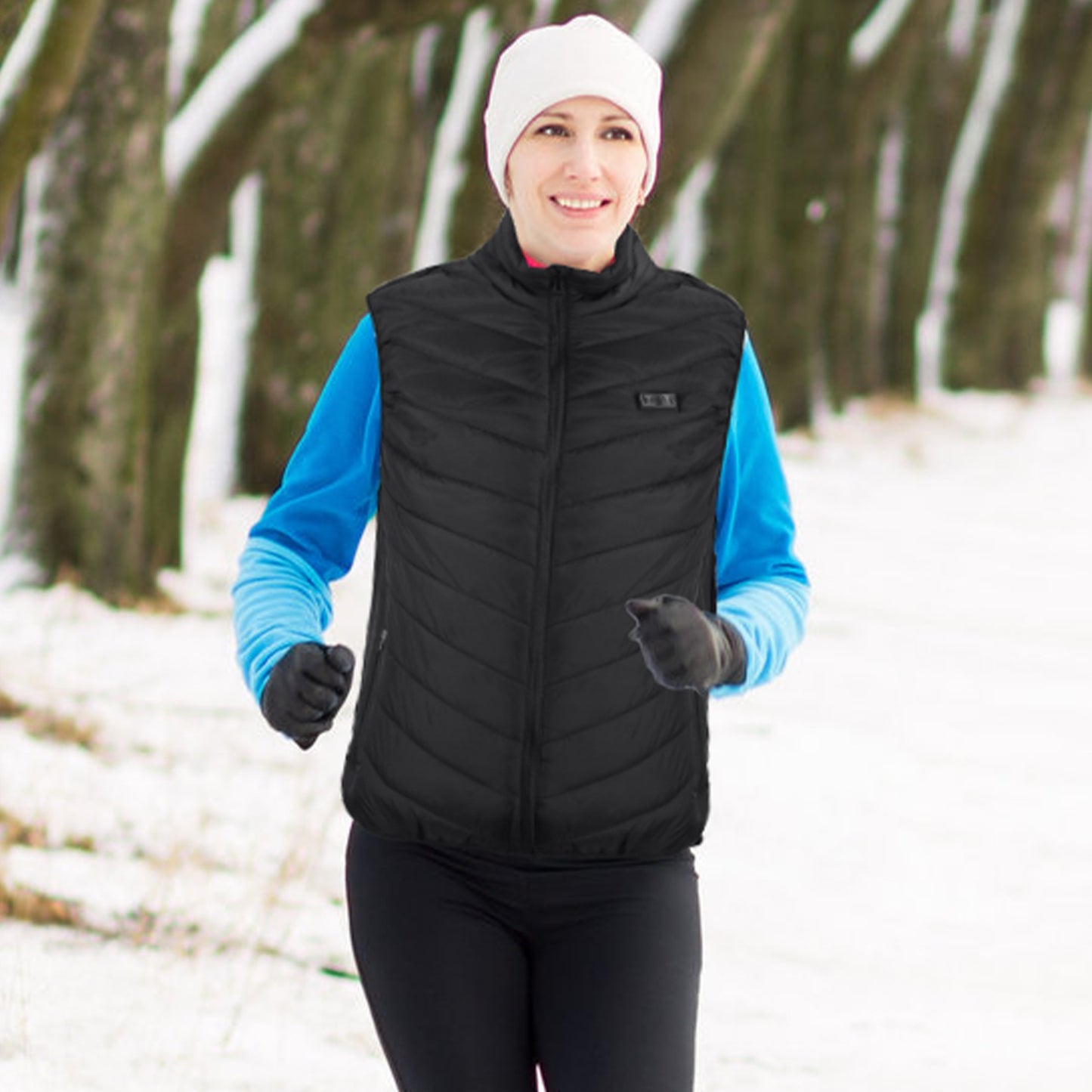 1Pc Heated Vest Electric USB Jacket Men Women Heating Coat Thermal Body Warmer Wear With 3 Temperature Levels