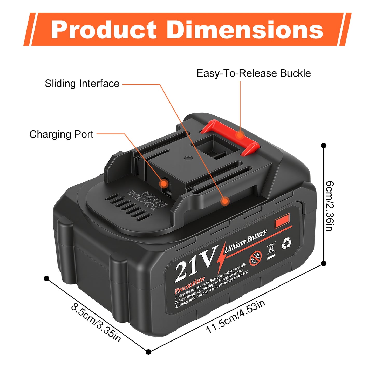 Battery Replacement Or Cordless Snow Shovel Optional