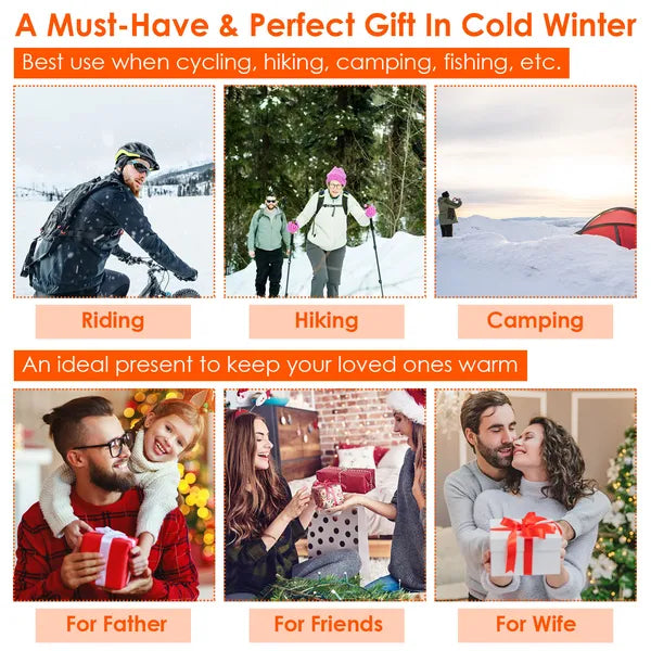 Electric Heated Scarf USB Heating Neck Wrap Unisex Winter Heated Neck Shawl