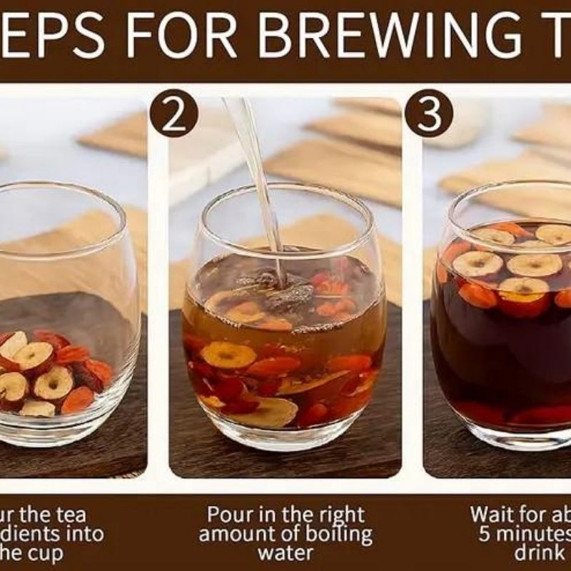 Handmade Red Dates And Goji Berry Eight Treasure Tea, Individually Packaged And Portable, Warming And Nourishing Health Tea For Autumn And Winter,1pc Contains 20 Packets