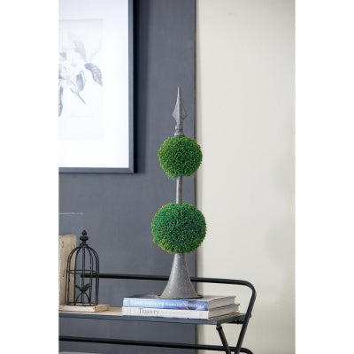 Mini Faux Potted Boxwood Topiaries