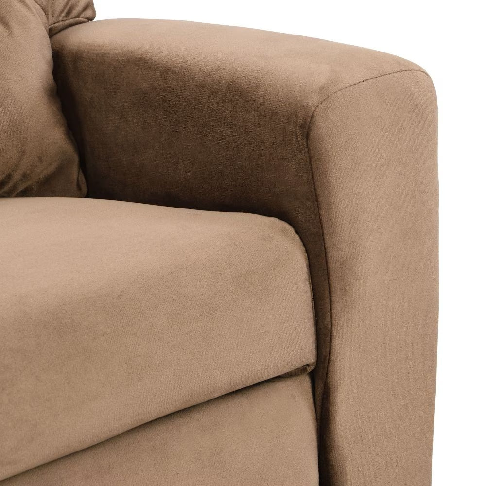 Upholstered Couch With One Cup Holder