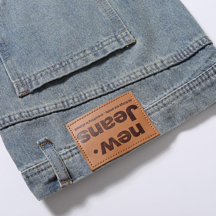 Fashion Reverse Wear Loose Jeans Men