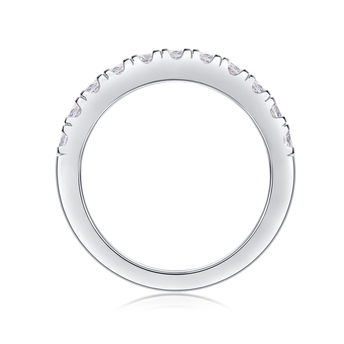 Parallel World Diamond Ring Luxury Fashion Set Moissanite Silver Ring