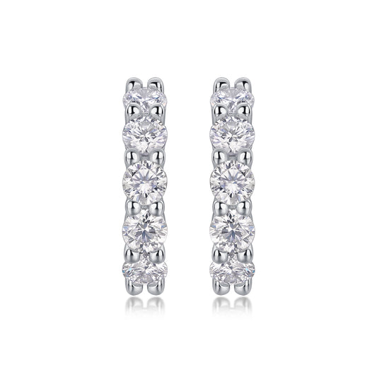 1Dawn Diamond Set With Moissanite Silver Earrings Luxury Fashion Diamond Earrings Stud Earrings Prohibit TikTok sales