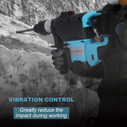 Rotary Hammer 1100WBlue Black1-12 SDS Plus Rotary Hammer Drill 3 Functions