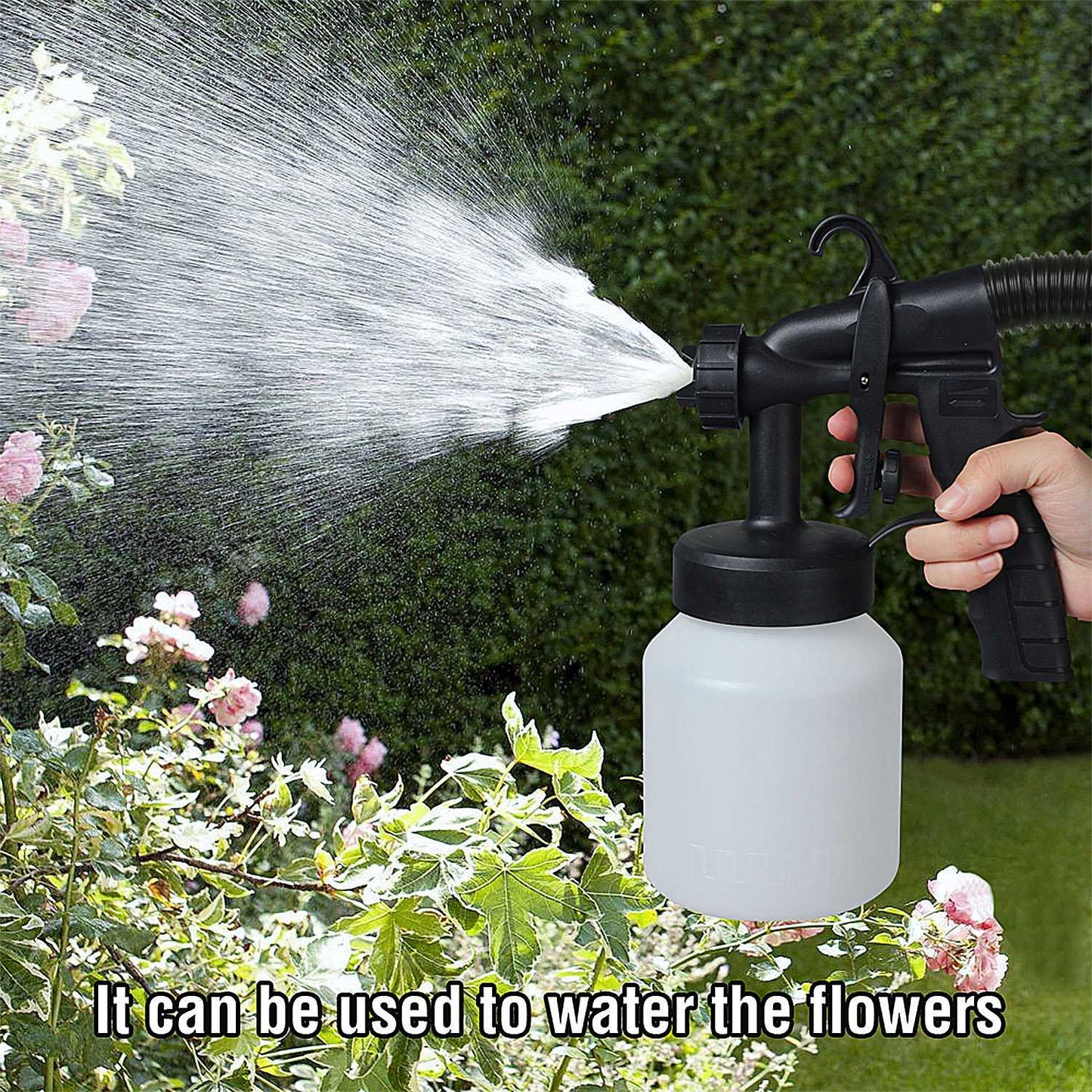 800ML Paint Sprayer 650W Paint Sprayer 800ML,minimum Output HVLP Oil Primer Water Spray, With 3 Spraying Modes Motor And Removable Container