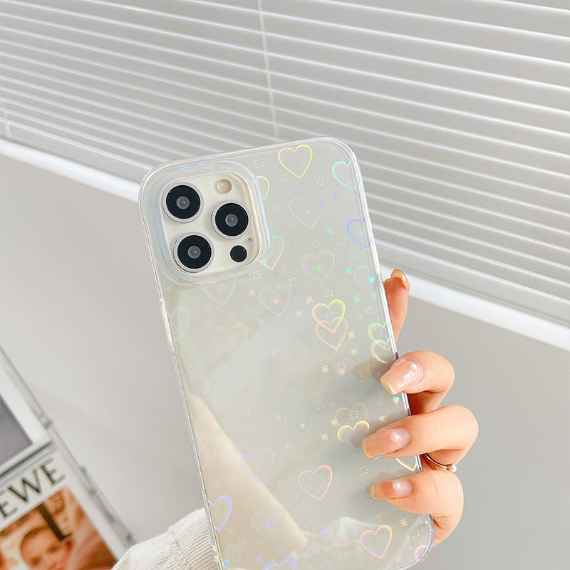 Colorful Love For Double-sided Coated Silicone Phone Case