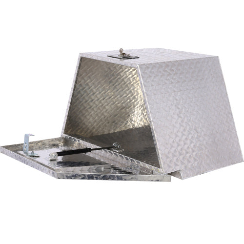 29inch Aluminum Tool Box, heavy Duty Truck Bed Tool Box, outdoor Trailer Pickup Storage Tool Box,RV Storage Organizer,underbody Box W Lock Keys,silver, 29x16.5x18.5inch