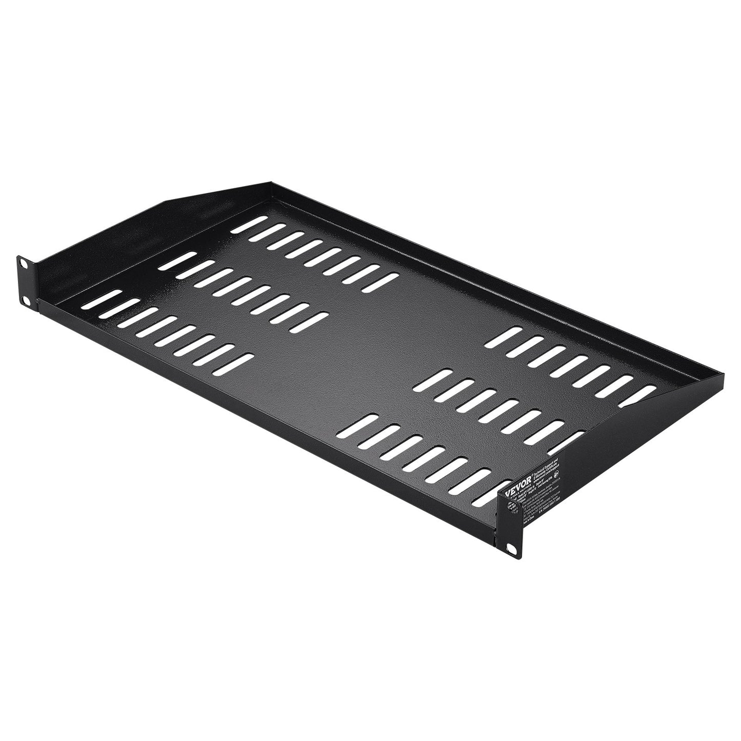 2PCS 1U Server Rack Shelf Depth Vented Rack Mount Shelf Tray