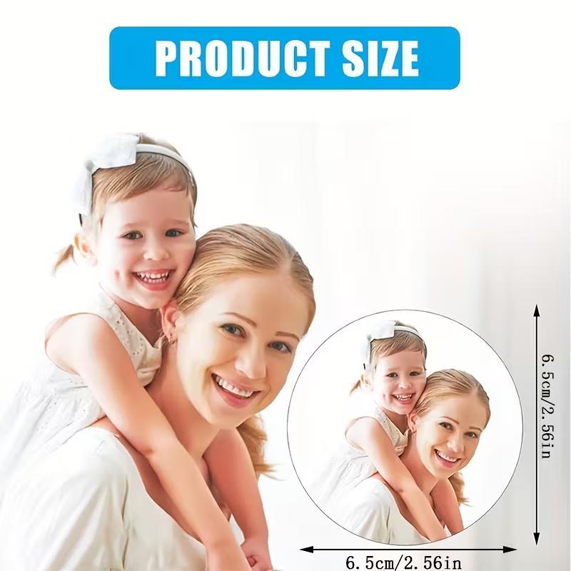 50-Piece Household Kitchen Refrigerator Magnets, Heat Transfer Blank Round Microwave Oven Wall Door Decoration Or Office Calendar Refrigerator Magnets