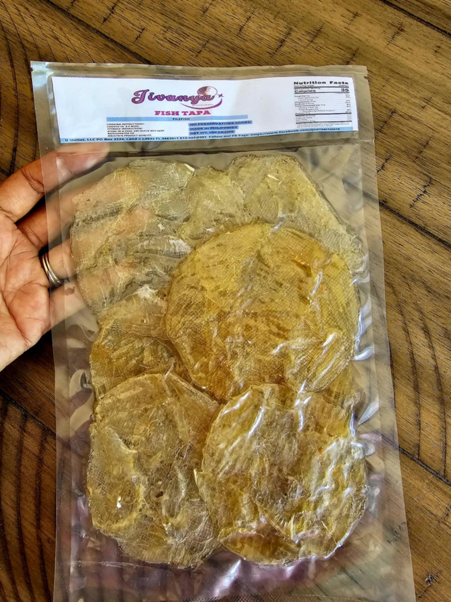 Dried Fish Tapa - Filefish - 100/250 grams - 3.5/8.8 oz