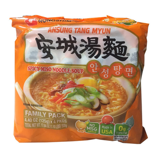 Nongshim - Ansung (Spicy Miso) Noodle Soup Family Pack