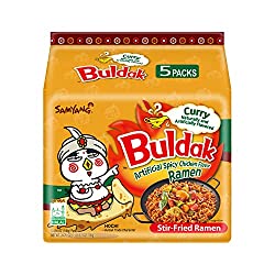 Samyang - Buldak Curry - Artificial Spicy Chicken Flavor - 5 Packs