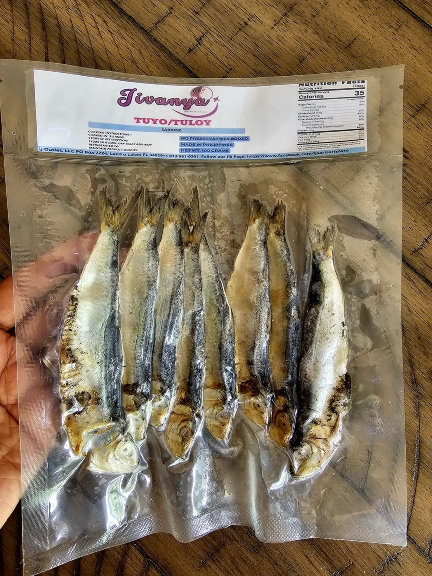 Dried Tuyo/Tuloy - Sardine - 100/250 grams - 3.5/8.8 oz