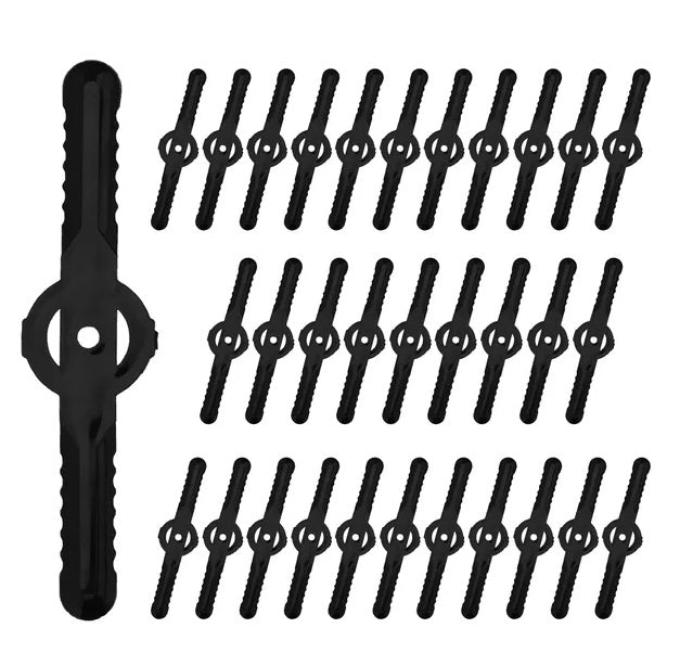 32Pcs Plastic Blades Fit For D0102HGP2XU Replacement For Cordless Weed Trimmer