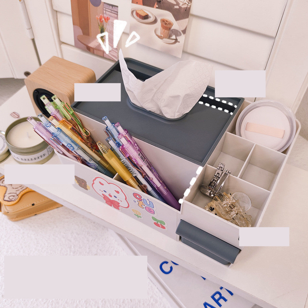 Yilan Simple Desktop Storage Box Creative Tissue Duxer Box