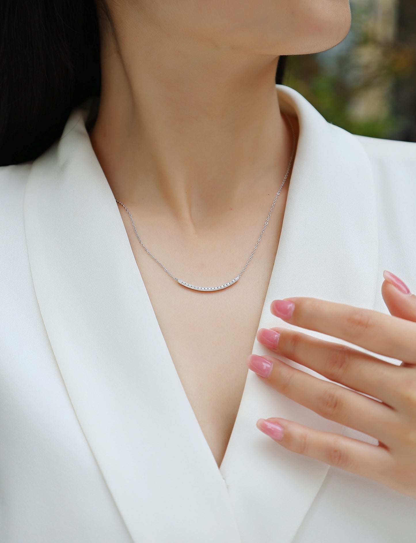 Joy - A Fashionable And Luxurious Diamond Jewelry Pendant Set With Moissanite S925 Sterling Silver And Platinum Plating