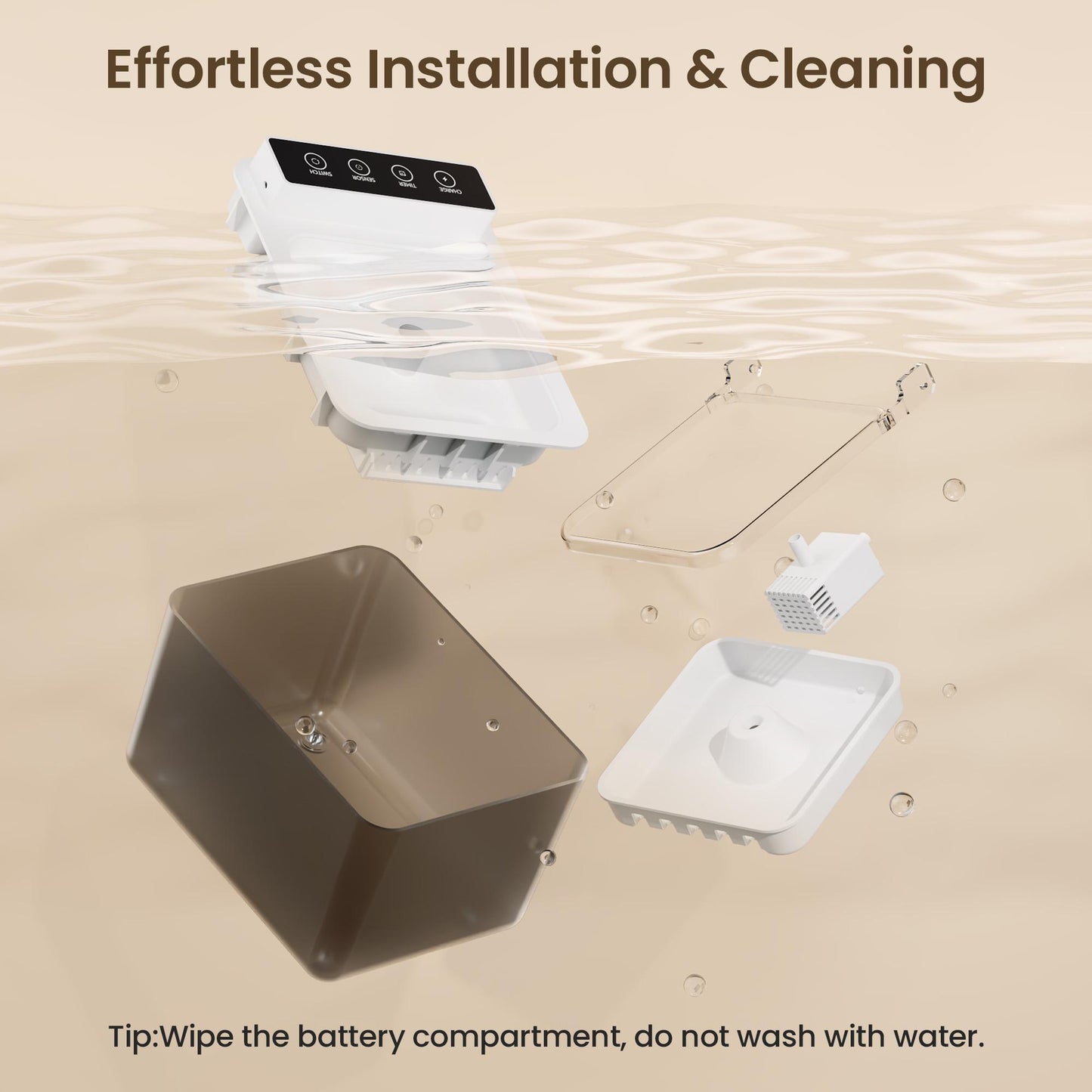 Wired Automatic Pet Fountain Water Dispenser Automatic Sensing Function