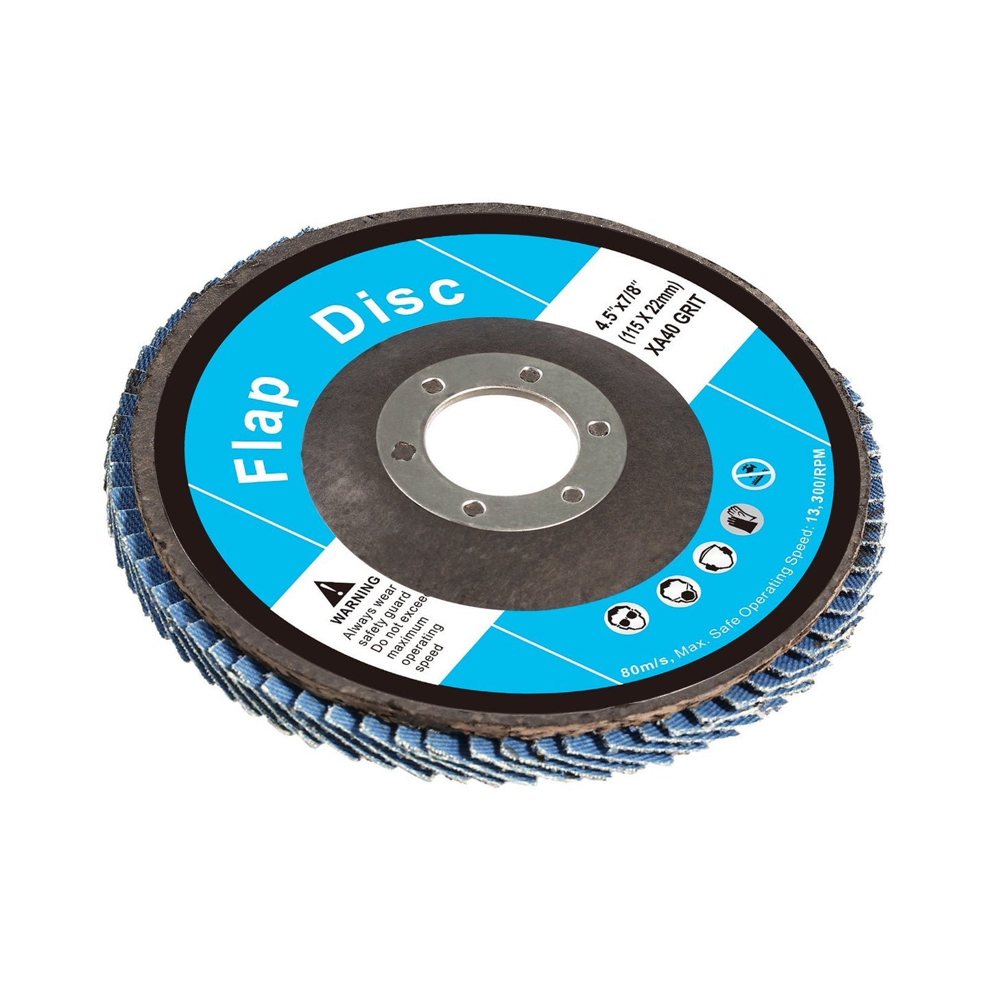 VEVOR Flap Discs Sanding Disc For Angle Grinder 40 Grit 10 Packs