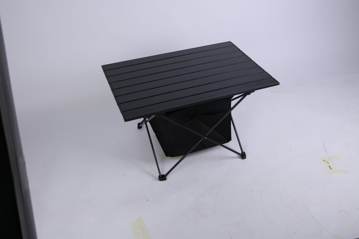 1Pc Foldable Camping Table With Storage Basket Rustproof Portable Aluminum Alloy Roll-Up Camping Table With Carrying Bag For Camping Hiking BBQ Picnic Fishing Fedex Shipping