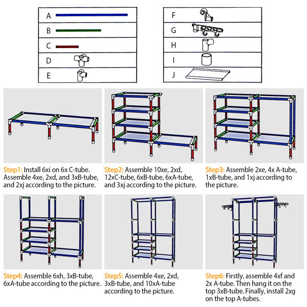 4-layer Shelf, Closet Organizer
