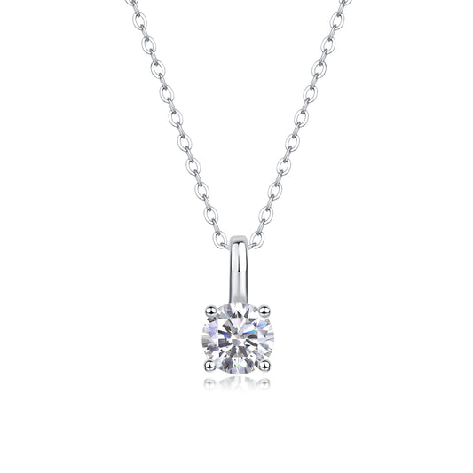 Encounter - A Fashionable And Luxurious Diamond Jewelry Pendant Set With 1-carat Moissan Diamond S925 Sterling Silver