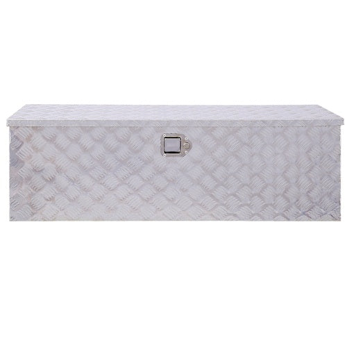 48inch Aluminum Tool Box,heavy Duty Truck Bed Tool Box,outdoor Trailer Pickup Storage Tool Box,RV Storage Organizer,underbody Box W Lock Keys,silver