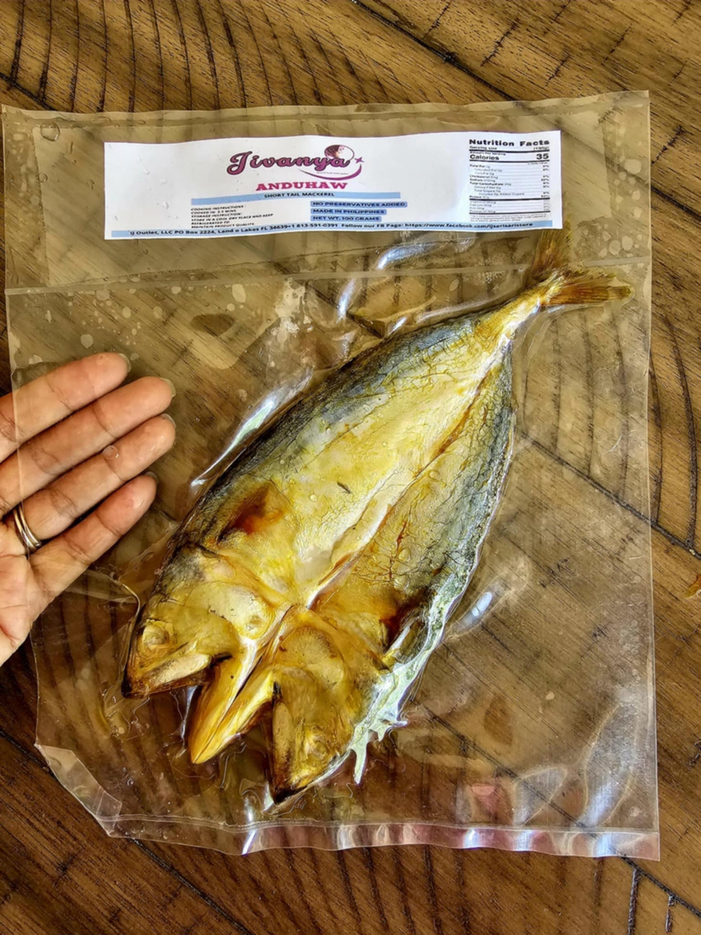 Dried Anduhaw - Short Tail Mackerel - 100/250 grams - 3.5/8.8 oz