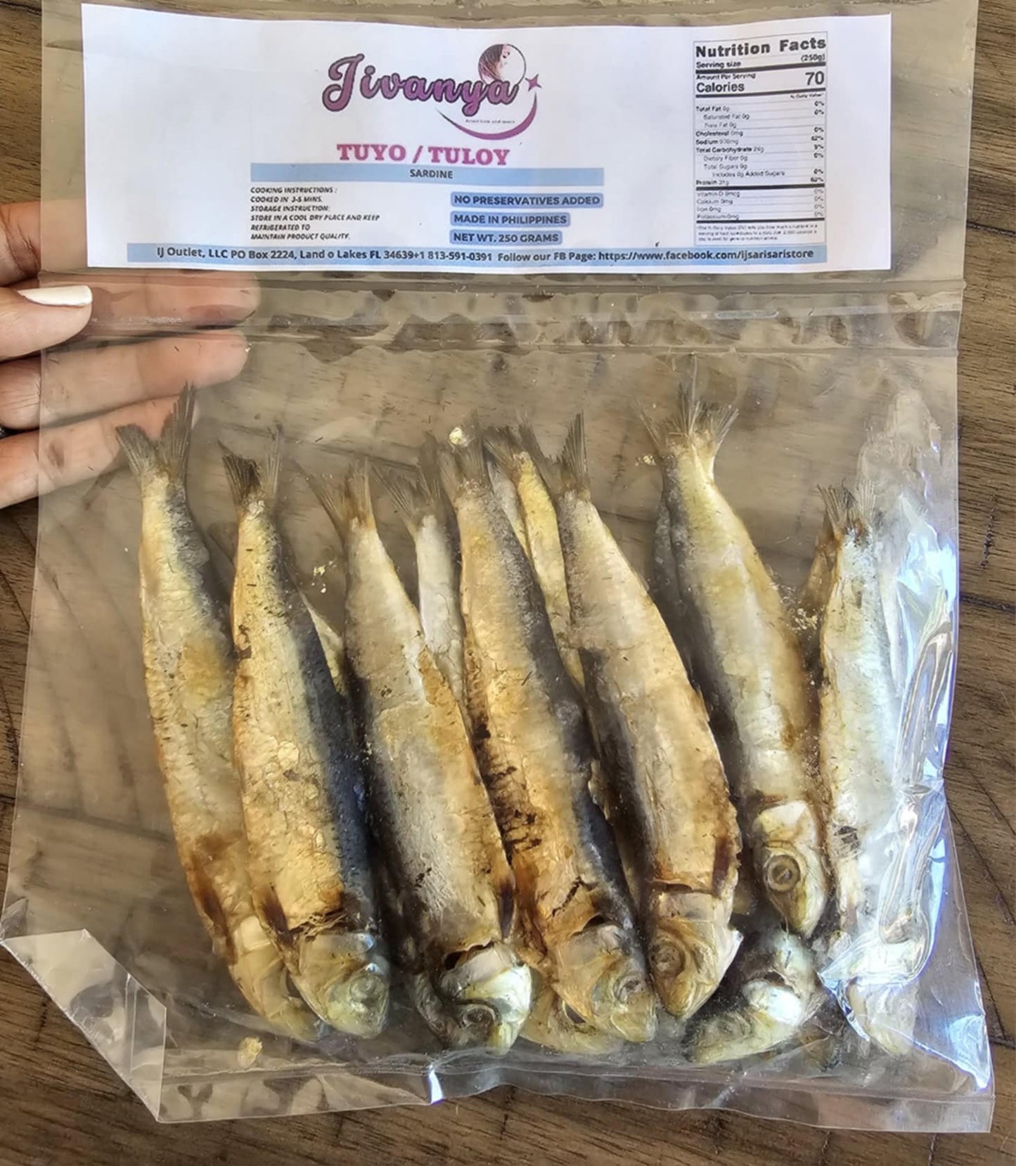 Dried Tuyo/Tuloy - Sardine - 100/250 grams - 3.5/8.8 oz