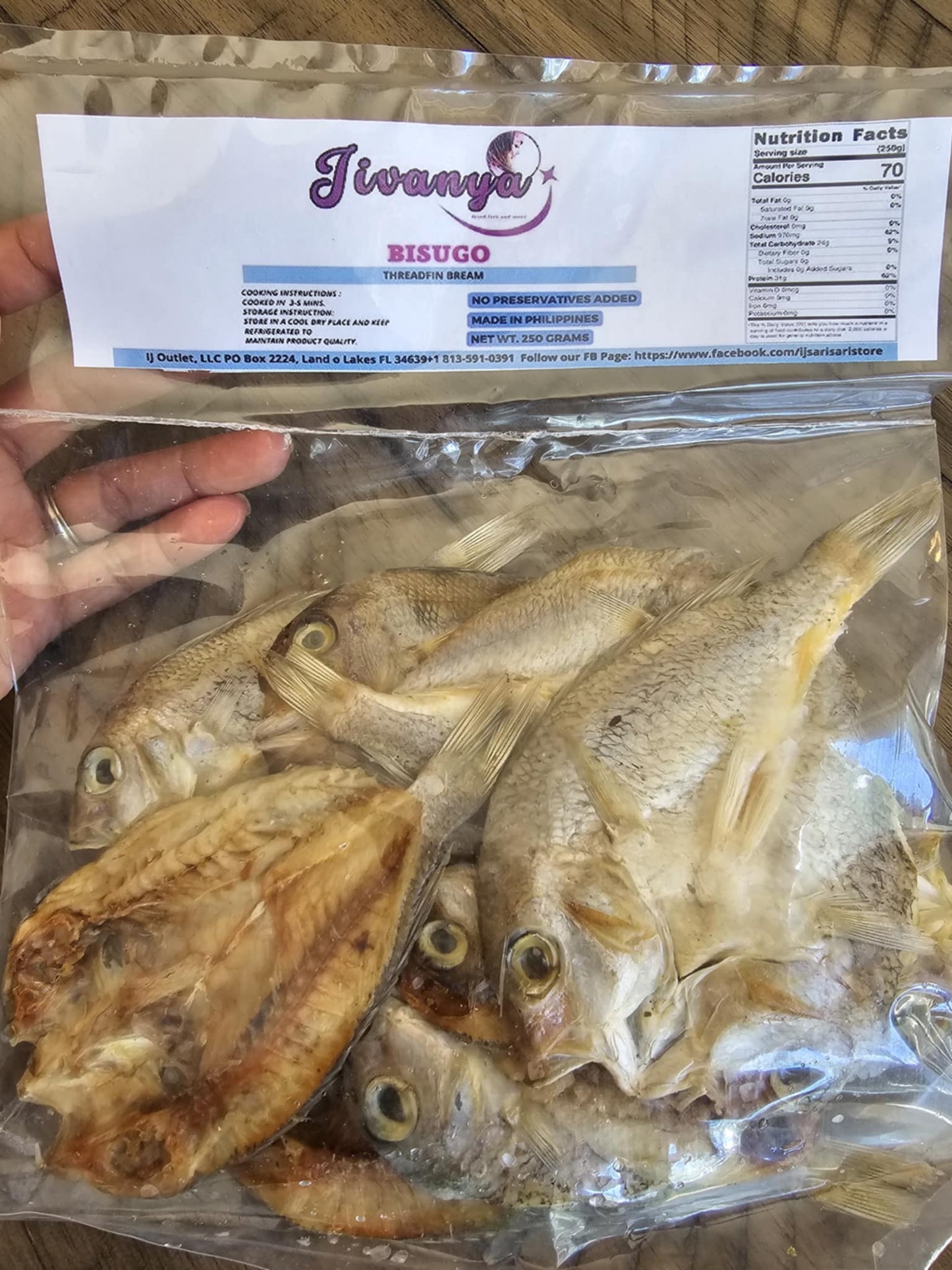 Dried Bisugo - Threadfin Bream - 100/250 grams - 3.5/8.8 oz