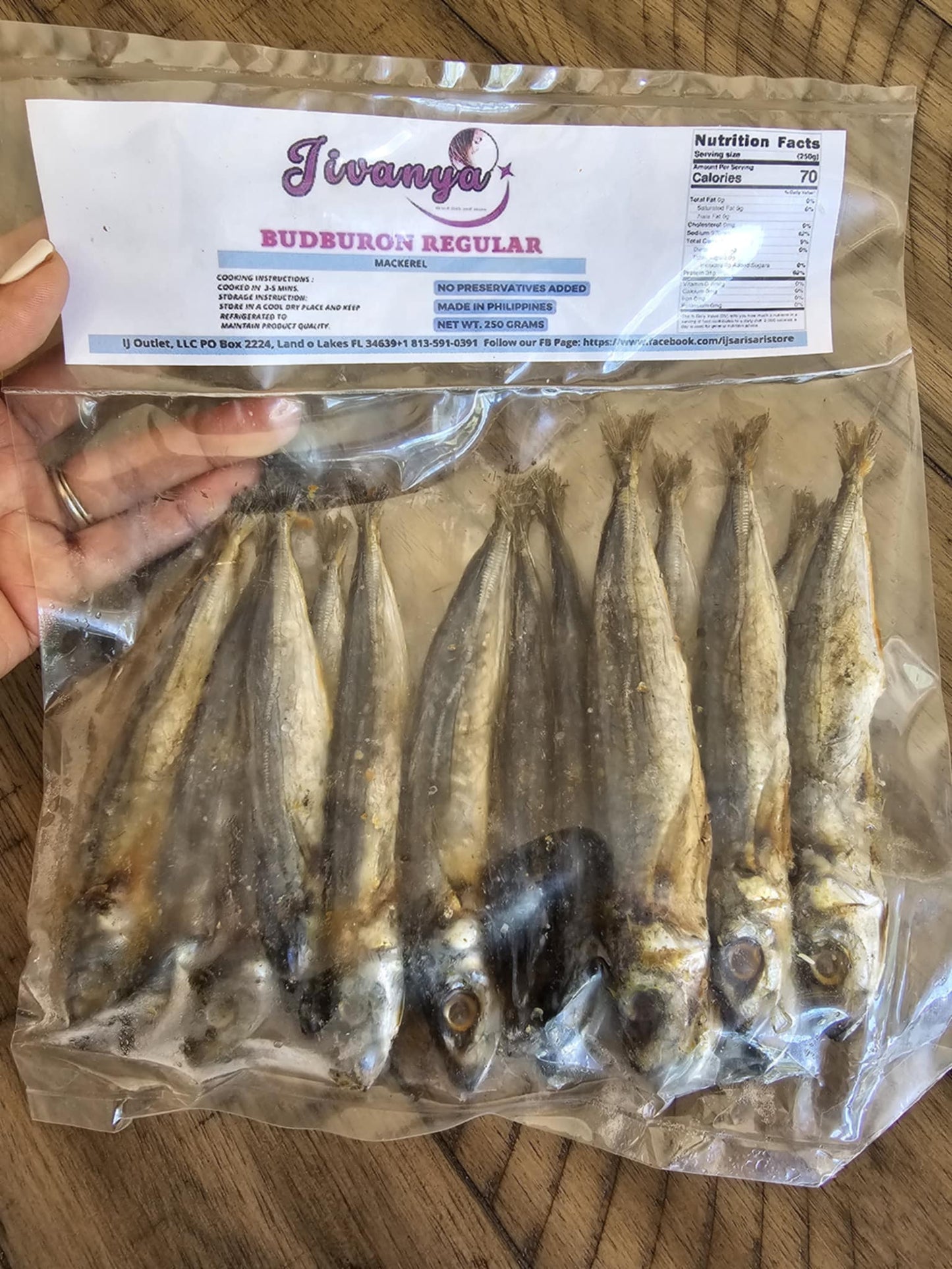 Dried Budburon - Mackerel Scad - 100/250 grams - 3.5/8.8 oz