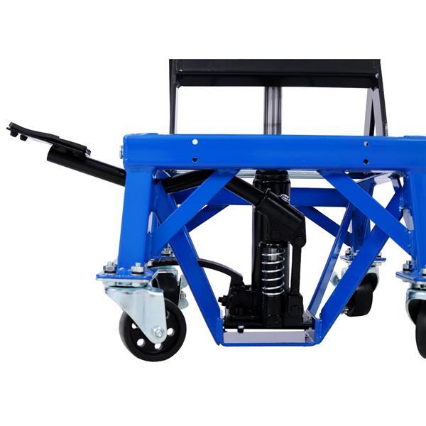 300 Pound Hydraulic Motorcycle Scissor Jack Lifting Foot Wheel Suitable For Small Off-road Vehicles, Blue, Prohibited PlatformTemu