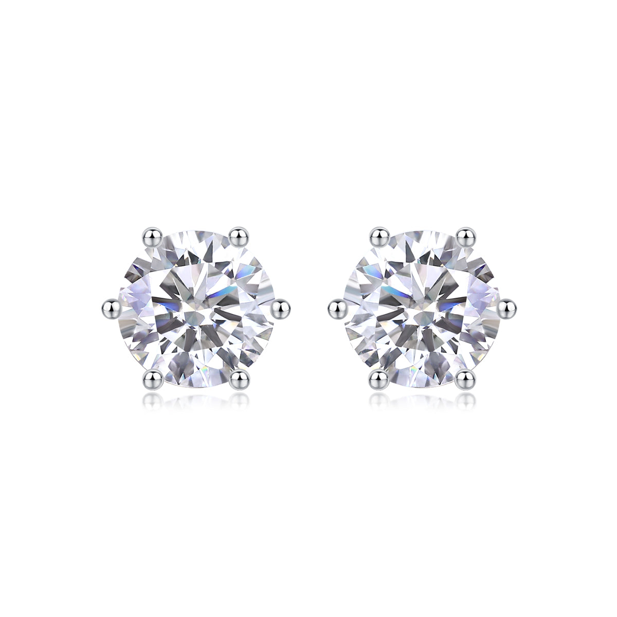 Years Quiet Good Luxury Fashion Diamond Earrings Stud Mosan Diamond Silver Jewelry