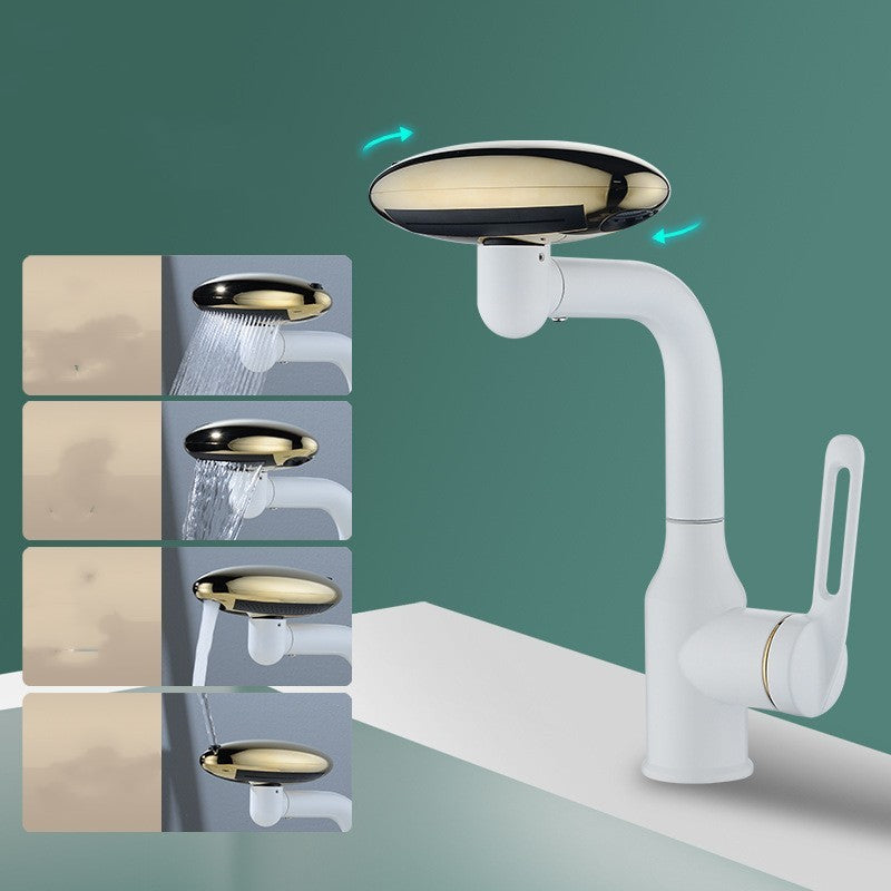 UFO Design Faucet Wash Basin Hot And Cold