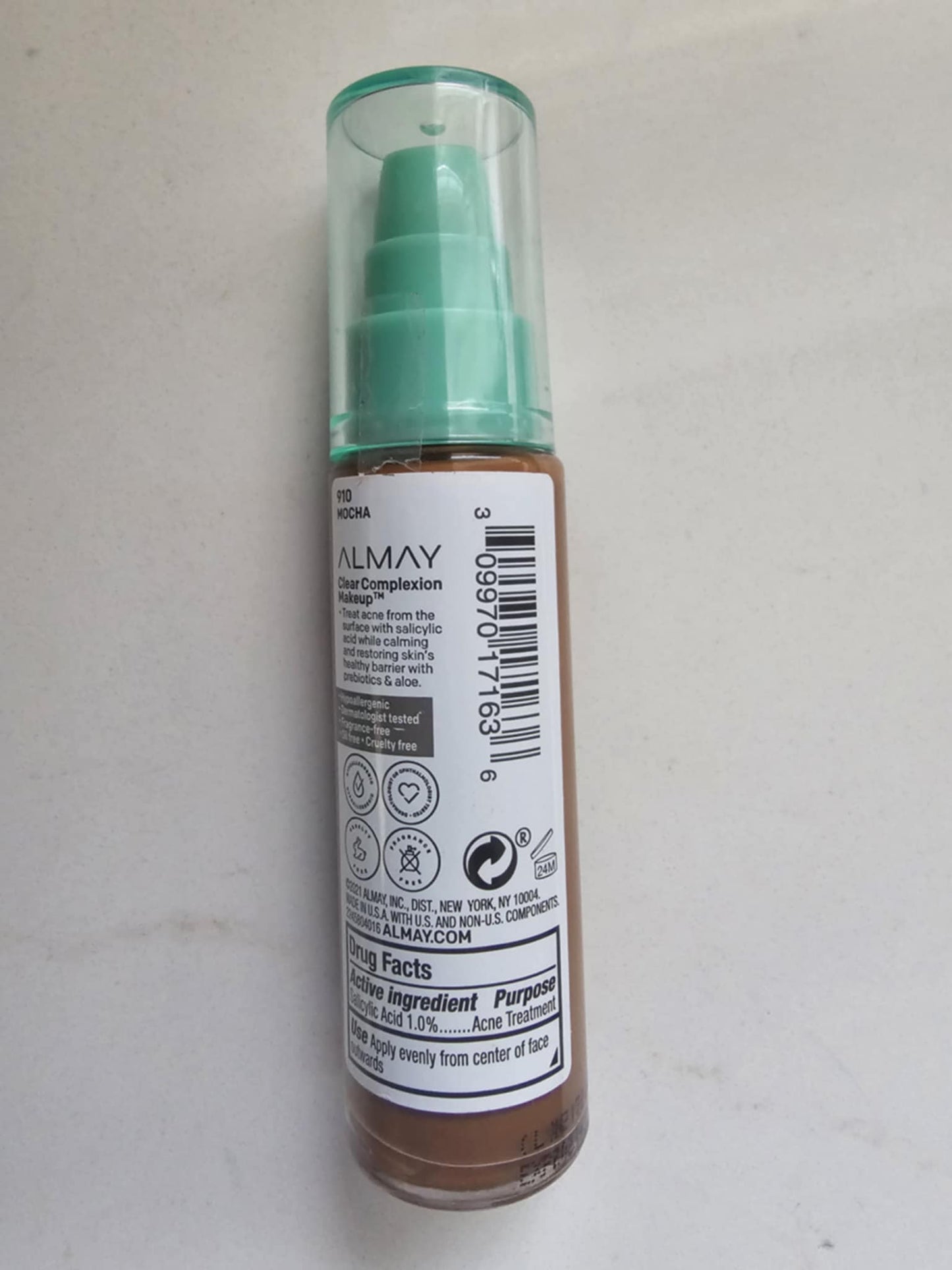 Clear Complexion Makeup Foundation 910 Mocha