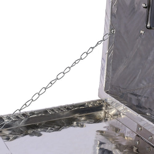 48inch Aluminum Tool Box,heavy Duty Truck Bed Tool Box,outdoor Trailer Pickup Storage Tool Box,RV Storage Organizer,underbody Box W Lock Keys,silver