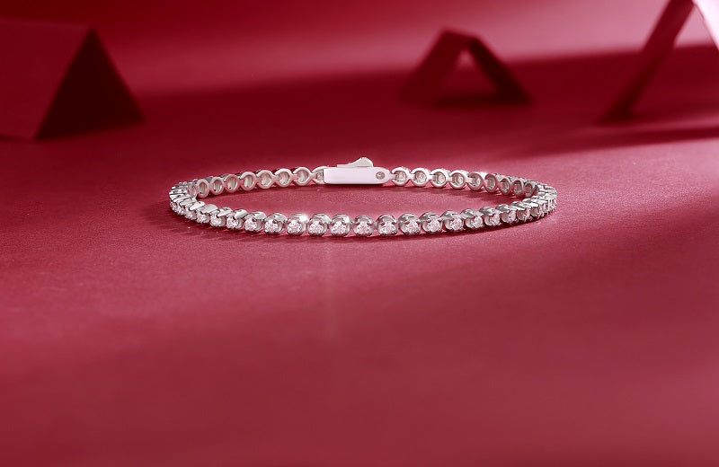 1Starlight Luxury Fashion Mosan Diamond S925 Silver Bracelet