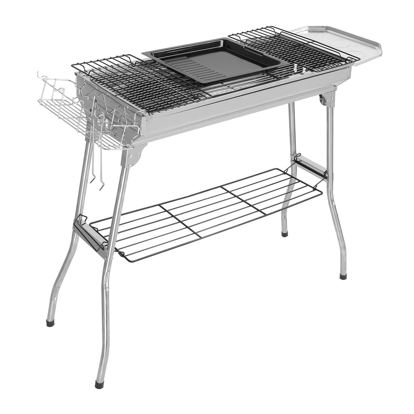 100x31x71cm Silver Stainless Steel Barbecue