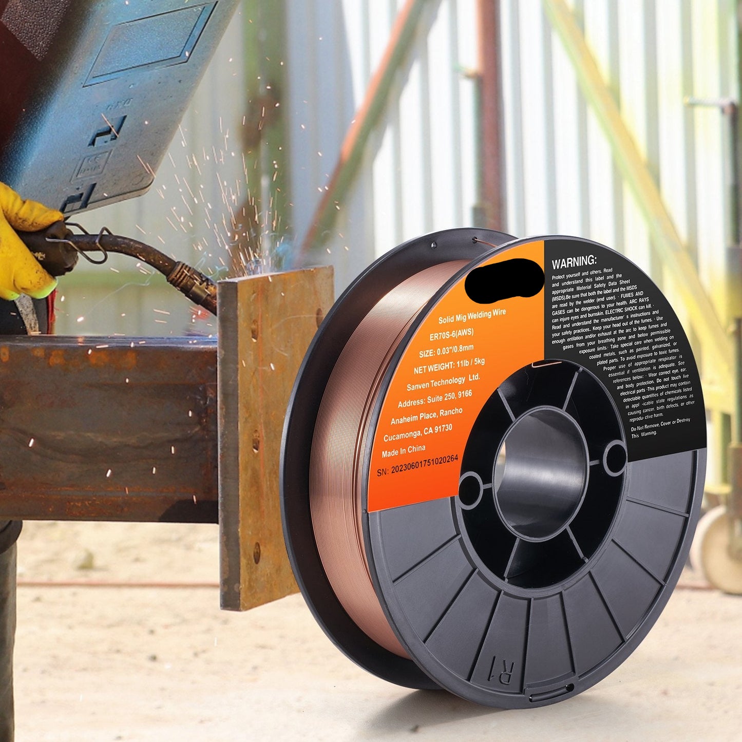 Solid MIG Welding Wire ER70S-6 0.03-inch 11LBS Mild Steel MIG Welding Wire