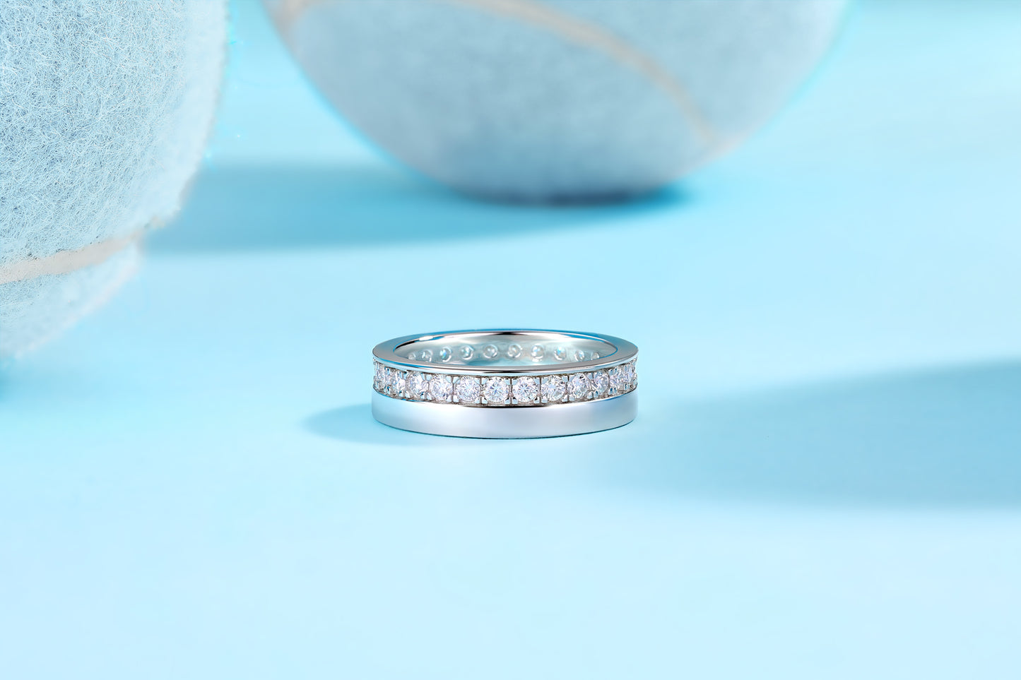 1Galaxy Diamond Ring Wedding Ring Luxury Fashion Moissanite Silver Ring