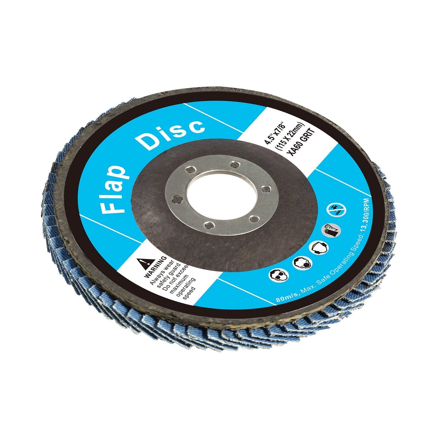 VEVOR Flap Discs Sanding Disc For Angle Grinder 60 Grit 10 Packs
