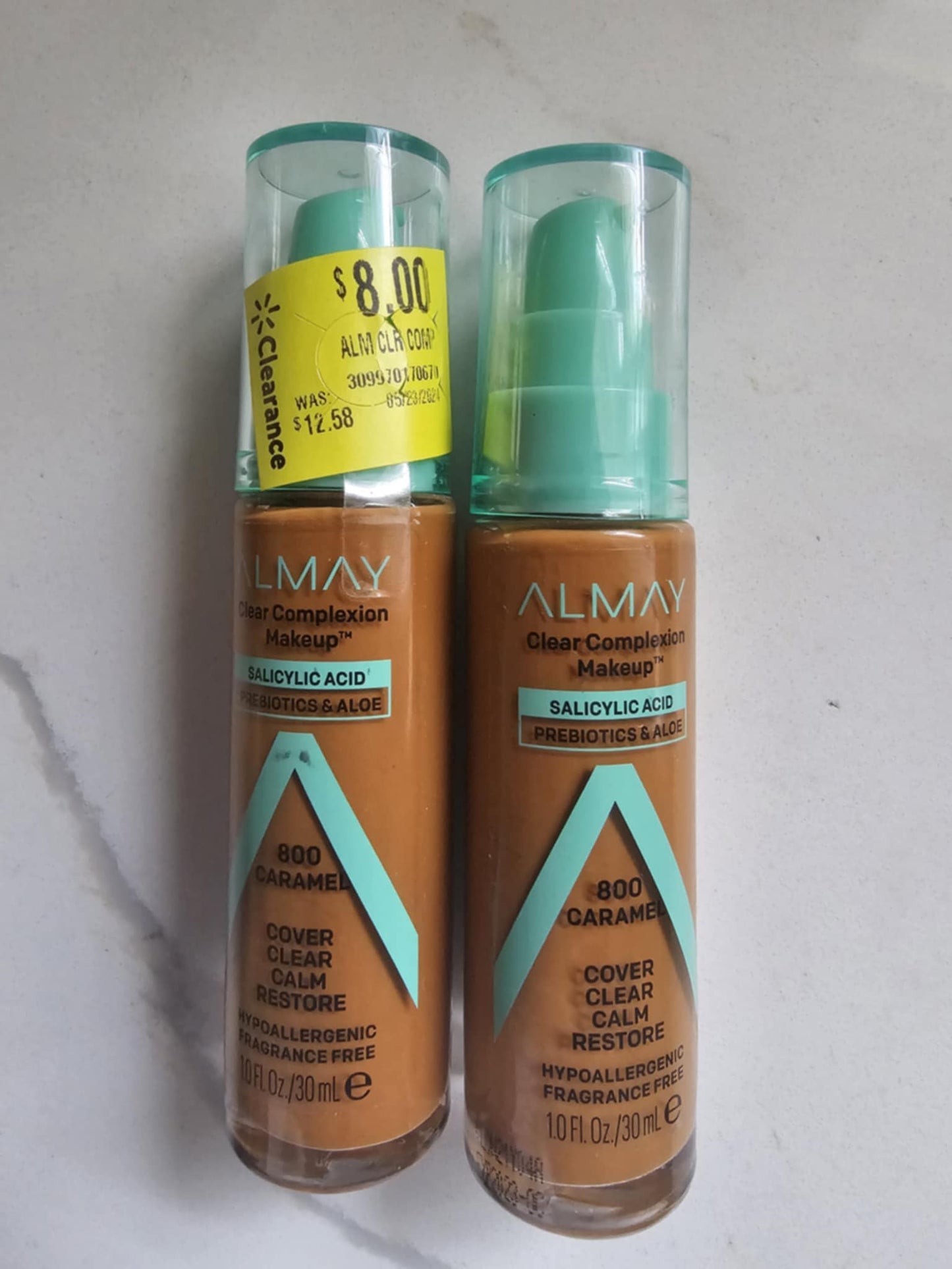 Clear Complexion Makeup in shade 800 Caramel 2 pcs